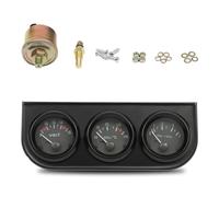3-in-1 52mm Zusatzinstrumente Öltemperaturmesser Öldruckanzeige Voltmeter DC 12V