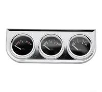 3-in-1-Dreifach-Auto-Messgerät-Set, 52 mm, 12 V Voltmeter, Öldruck-Volt-Messgerät, Wassertemperatur-Monitor, 12 V Auto-Armaturenbrett-Instrument (C)