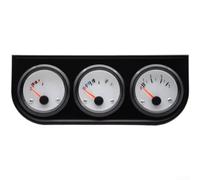 3-in-1-Dreifach-Messgerät-Set, 52 mm, 12 V Voltmeter, Öldruck-Volt-Messgerät, Wassertemperatur-Monitor, 12 V Armaturenbrett-Instrument (B)