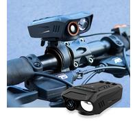 3-in-1 Full-HD Fahrradkamera mit LED-Licht & Hupe, 2MP - USB-C, Sichere Fahrt mit dem Velo - Video, Licht & Alarm, schwarz