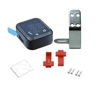 3 in 1 Motorrad Voltmeter, Asudaro Auto Digital Voltmeter 12V/24V Wasserdicht LCD Spannungsanzeige Auto Thermometer Spannungsprüfer Auto USB Ladegerät für Auto LKW Motorrad,Schwarz