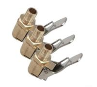 3 Stück Messing Inflator Adapter Set für Reifenventilverlängerung auf Auto Motorrad Fahrrad Anwendungen