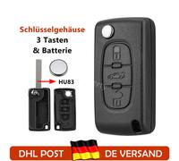 3 Tasten Auto Schlüssel Gehäuse CE0523 für Peugeot 207 307 308 407 Partner 3008
