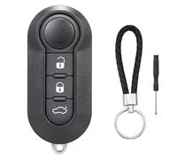 3 Tasten Autoschlüssel Gehäuse Fernbedienung für FIAT 500 500L 500C Ducato Doblo Panda Punto Evo Lancia Delta Grande Bravo Fiorino Qubo Scudo Stilo Schlüsselgehäuse Auto Schlüssel Ersatz Funkschlüssel