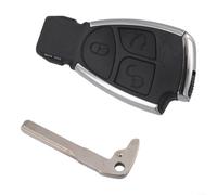 3 Tasten Autoschlüssel Gehäuse für Mercedes-Benz CLS für C E S Serie Schwarz Kunststoff Fernbedienung Gehäuse Ersatz DIY Reparatur Kit Gehäuse mit Zubehör