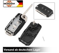 3 Tasten Autoschlüssel Klappschlüssel Gehäuse Ersatz für VW Skoda Seat