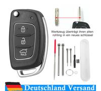 3 Tasten Klapp Schlüssel Für Hyundai i10 i20 i40 ix25 ix35 Sonata Elantra Tucson