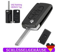 3 Tasten Klapp Schlüssel Gehäuse CE0523 Für Peugeot 207 307 407 607 Citroen VA2