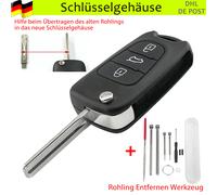 3 Tasten Klapp Schlüssel Gehäuse Für HYUNDAI i10 ix20 i20 i30 ix35 Elantra Kia