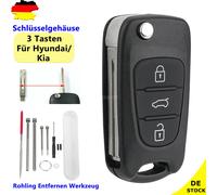 3 Tasten Klapp Schlüssel Gehäuse Für HYUNDAI i10 ix20 i20 i30 ix35 Elantra Kia