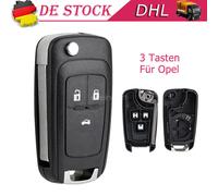 3 Tasten Klapp Schlüssel Gehäuse für Opel Astra J GTC Insignia Corsa E Meriva B