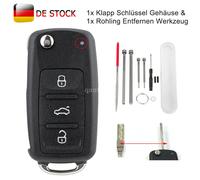 3 Tasten Klapp Schlüssel Gehäuse Für VW T5 Golf 6 Passat Touran Eos Polo Sharan