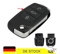 3 Tasten Klapp Schlüssel Gehäuse Rohling für VW Passat Polo Golf 5 Seat Skoda