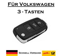 3 Tasten Klappschlüssel Fernbedienung Gehäuse Schlüssel für VW Skoda Seat NEU