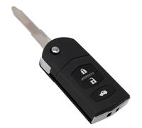 3-Tasten-Klappschlüsselgehäuse mit ungeschliffenem Schlüsselblatt, kompatibel mit 2, 3, 5, 6, CX7, CX9, MPV, für RX-8, MX-5, für Miata-Modelle (2004-2015)