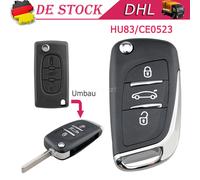 3 Tasten Schlüssel Gehäuse für Peugeot Expert RCZ 207 307 407 3008 - HU83 CE0523