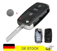 3 Tasten Schlüssel Gehäuse für VW Polo T5 Golf 6 Passat Caddy Tiguan Skoda Seat