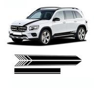 3-teiliges AMG Line-Aufkleberset für die Motorhaube, Seitenstreifen, Rockaufkleber, für M=ercedes B=ENZ GLB-Klasse X247 GLB250 GLB200 2020 2021