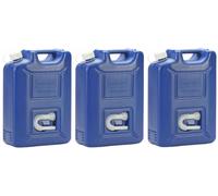 3 x AdBlue Kanister 20l dunkelblau HDPE Benzinkanister Reservekanister Auto Tank