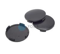 3 x Nabenkappen Nabendeckel Felgendeckel 64,0 60,0 mm - schwarz zB für ATS Rial