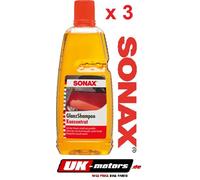 3 X SONAX GlanzShampoo Konzentrat 314300 à 1 Liter 03143000 Autowäsche
