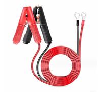 30 Amp Sicherung Batteriekabel Paar mit Kupfer für Krokodilklemmen für Auto Verlängerungskabel Schnellspanner Adapter Geeignet für 12V und 24V Geräte (0,6M)