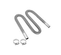 300 cm Auto Auto Air Standheizung Auspuffrohr mit 2 Klemmen Abgasschlauch für Stromgenerator, Auspuff