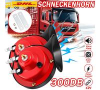 300DB 2×12V Elektrisch-Schnecken Klang Hupe Lufthorn Laut Horn Auto Fanfare LKW