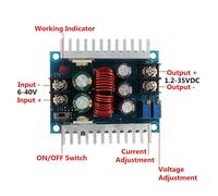 300W 20A DC DC Wandler Step Down Wandler Konverter Spannungsregler Einstellbar