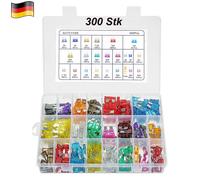 300X KFZ MINI-Flachsicherungen Sortiment 5-30A Auto Motorrad Sicherungen Set DE
