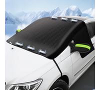 304 x 161 cm Auto Frontscheibenabdeckung Winter XXL 600D Oxford Magnet Stoff Windschutzscheibenabdeckung Auto Scheibenabdeckung Winter EIS Frost Staub Wasserbeständig für Meisten Autos Geeignet