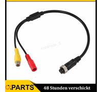 15" 4-Pin auf RCA DC Stecker Verbinder Adapter Kabel für Kamera Rückfahrkamera