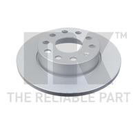 Nk 1x Bremsscheibe Hinterachse Voll [Hersteller-Nr. 314794] für Seat, Audi, Skoda, VW