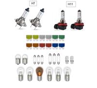 32 teilig H7 H11 Lampenbox Glühlampen Sicherungen Set PKW Ersatzlampen Autolampe