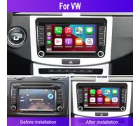 Autoradio Android 12 GPS Navi 2DIN 32GB Wifi Carplay For VW GOLF 5 6 Touran Polo