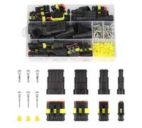 352 STK KFZ Stecker Wasserdicht, 1/2/3/4 Pin KFZ Stecker, Schnellverbinder für Automobile, Kabel Steckverbinder Stecker, Elektrische Anschlüsse Kabel für Automobile, Motorräder und Andere Fahrzeuge