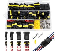 352 Stück KFZ Stecker Wasserdicht KFZ Steckverbinder 1/2/3/4 Pin Schnellverbinder Kabelstecker 1/2/3/4-polig Superseal Wasserdichte Steckverbinder für KFZ Motorrad Auto Boots LKW