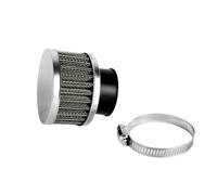 35mm Tuning Sportluftfilter kurze Ausführung, Chrom für PZ19 Vergaser, für Kreidler Hercules Simson Zündapp, Keeway uvm. Roller, Scooter