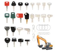 36 Stück Ersatz Zündschlüssel,Baumaschinen Schlüssel Set,Traktor Zubehör Universal Baumaschinen Schlüssel Motor Startschalter Ersatz Zündschlüssel Bagger Schlüssel Baumaschinen Schlüssel Startschalter