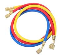36-Zoll-AC- -Aufladeschlauch HLK-Kältemittel R12 R22 R404 R502 R134A Klimaanlage Kälteschlauch 3000-600 PSI Standard 1/4 "SAE-Schlauch Manometerschlauch mit Armaturen (blau) Klimaanlagenzubehör