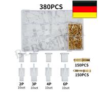 380x Steckverbinder Flachstecker Kabel Schuhe Für Auto KFZ Motorrad Roller