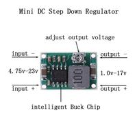 3A Mini DC-DC Abwärtswandler Spannungsregler 5V-23V auf 3,3V 6V 9V 12V