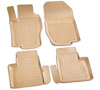 3D Gummi Fussmatten passend für MERCEDES ML-Klasse W164 2005-2011 beige mit Rand