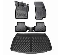 3D Gummimatten & Kofferraumwanne Set für VW T-Roc ab 2017 unterer Ladeboden Fußm