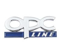 3D Metall Auto Aufkleber für Opel Astra Corsa OPC Line, Selbstklebend Logo Emblem Badge Abzeichen für Heckklappe Kofferraum, Chrom Autoaufkleber zubehör,C