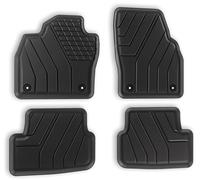 3D Premium Gummifußmatten Set 4-teilig für Audi A1 GB, Seat Ibiza 6F, Arona KJ, Skoda Fabia PJ, VW Polo AW - Passgenaue TPE Allwetter Automatten mit hohem Rand, wasserdicht, rutschfest