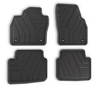 3D Premium Gummifußmatten Set 4-teilig für Skoda Kamiq Typ NW 2019- - Passgenaue TPE Allwetter Automatten mit hohem Rand, wasserdicht, rutschfest