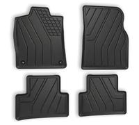 3D Premium Gummifußmatten Set 4-teilig für Skoda Karoq Typ ND 2017- - Passgenaue TPE Allwetter Automatten mit hohem Rand, wasserdicht, rutschfest