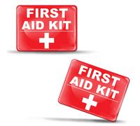 3D Silikon Aufkleber Gel Emblem First Aid Kit Erste Hilfe Motorrad Auto KS 108