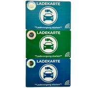 3er Set RFID Ladekarte 13,56 MHz für Wallbox go-e Easee ABL VW Keyfob Pulsar